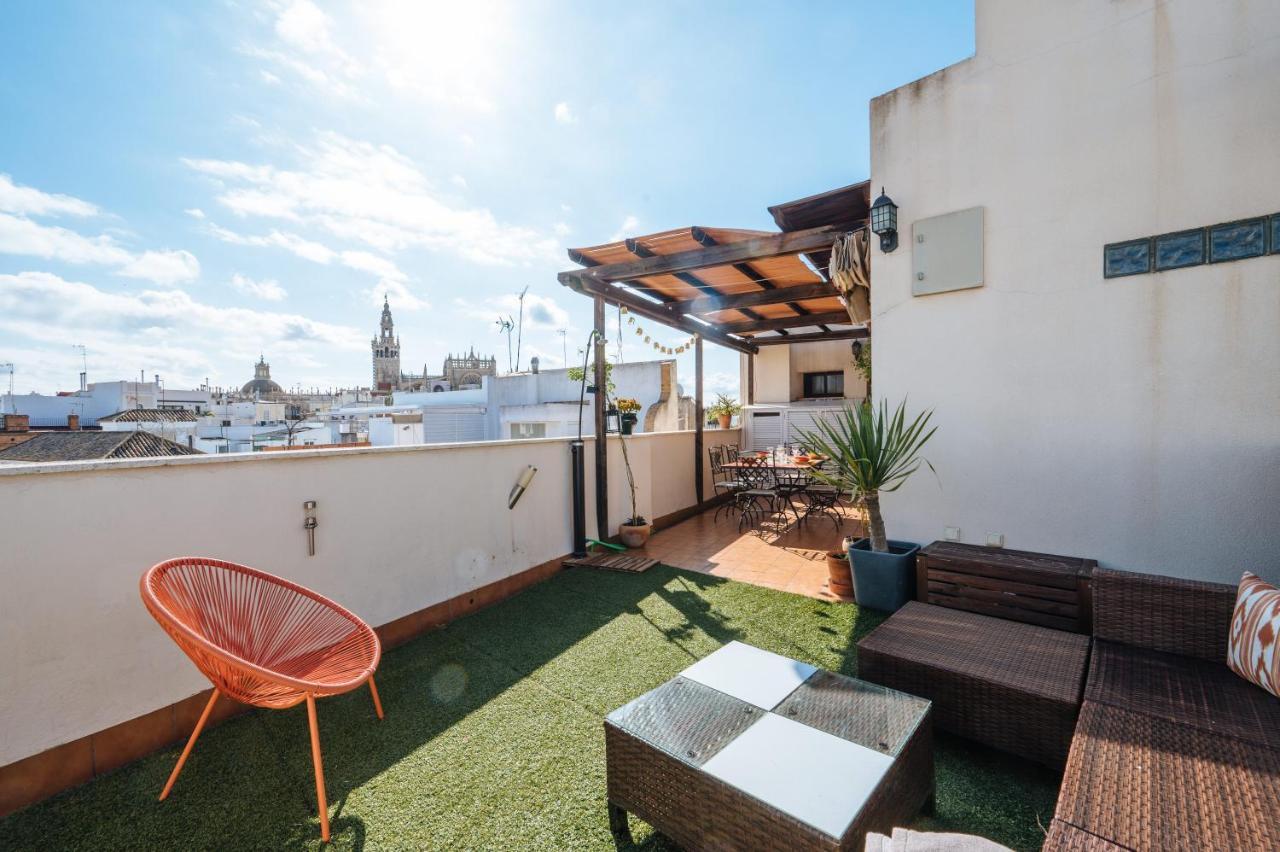 Homeyseville-Amazing Penthouse Giralda Views 8 Pax, Parking Optional Esterno foto